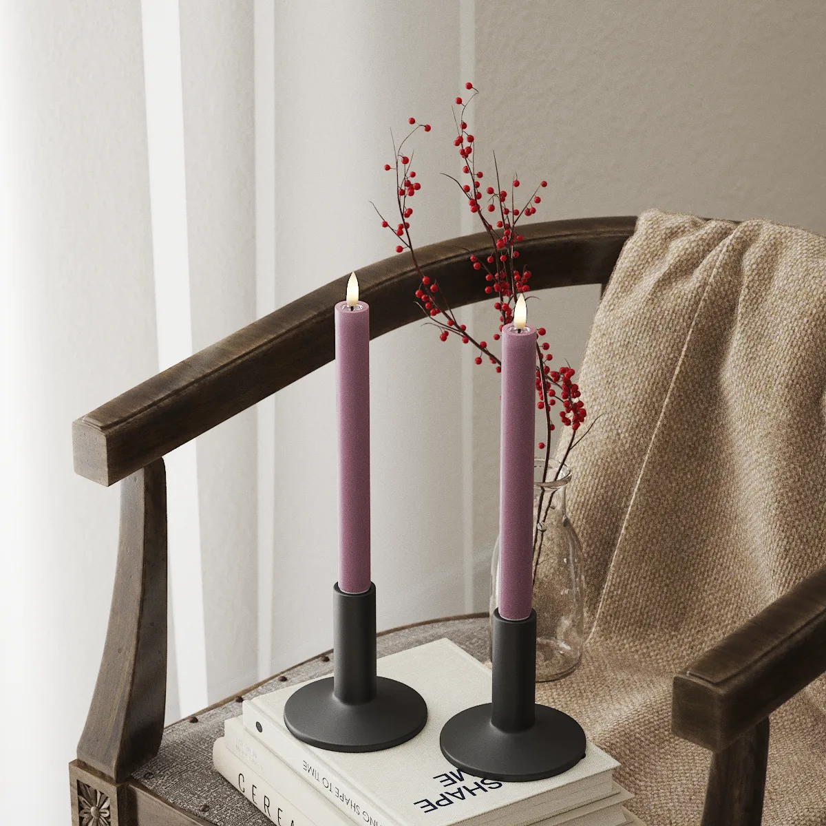 Deluxe Homeart LED-Stabkerzen
