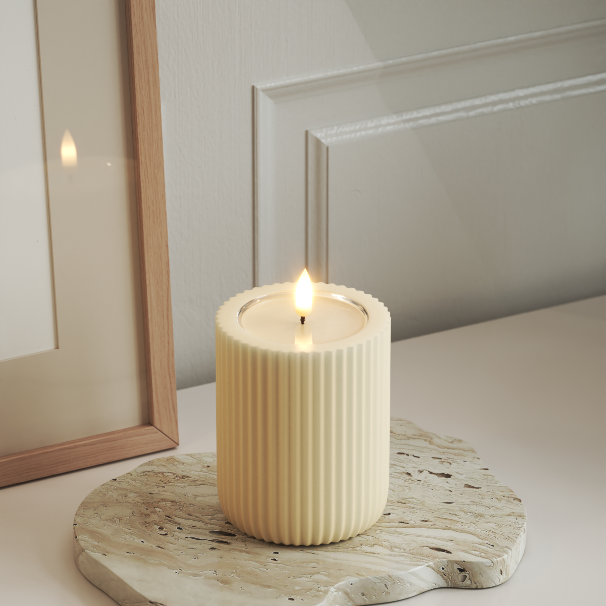Unique Candles LED-Kerzen Ø 8 cm