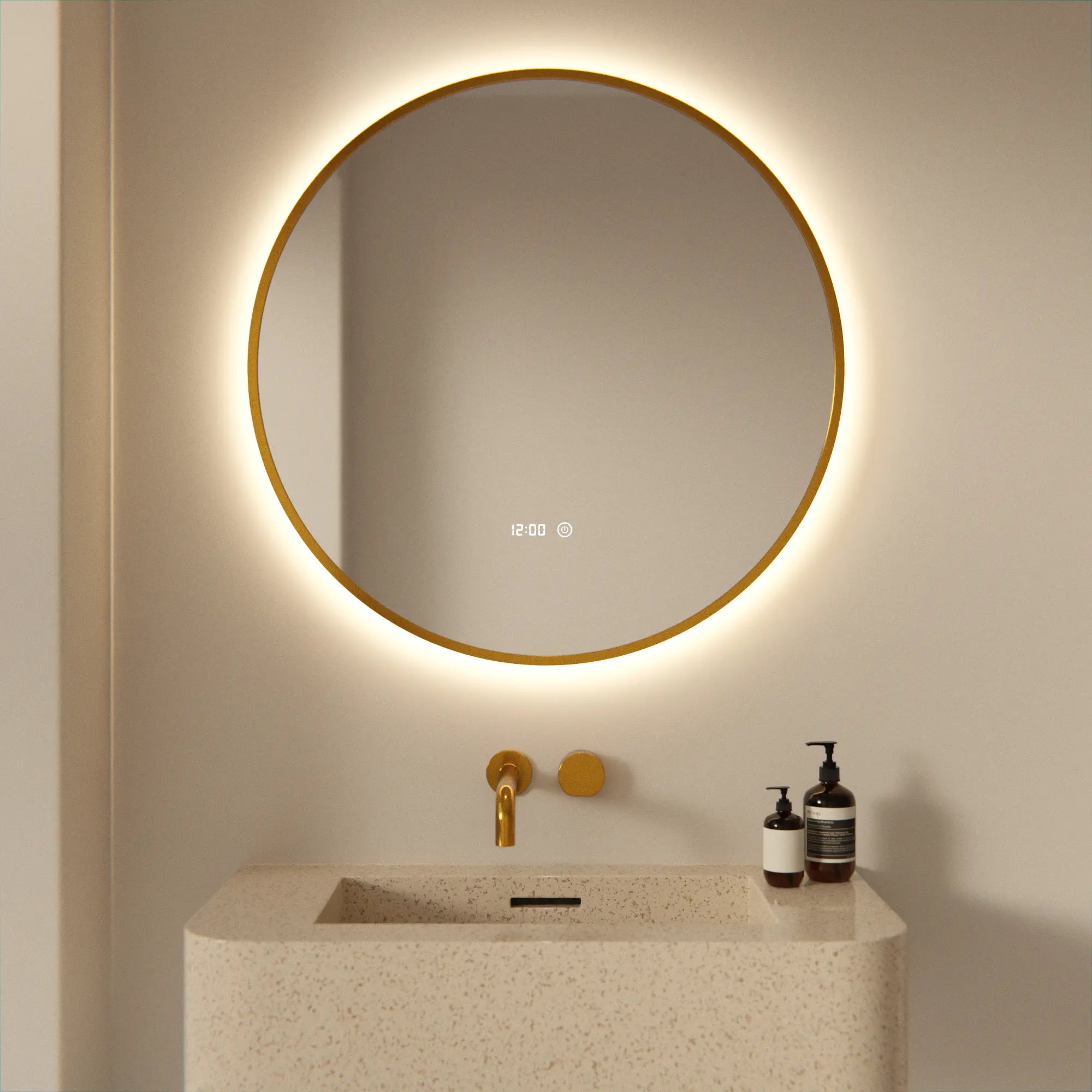 Mirlux Badezimmerspiegel – Rund – 80 cm