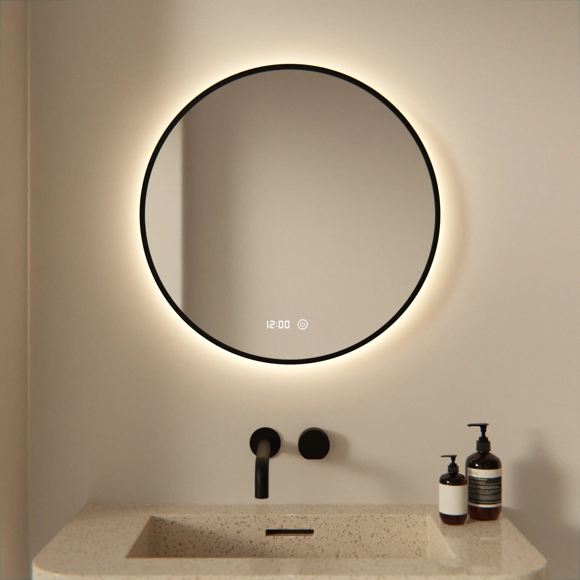 Mirlux Badezimmerspiegel – Rund – 60cm