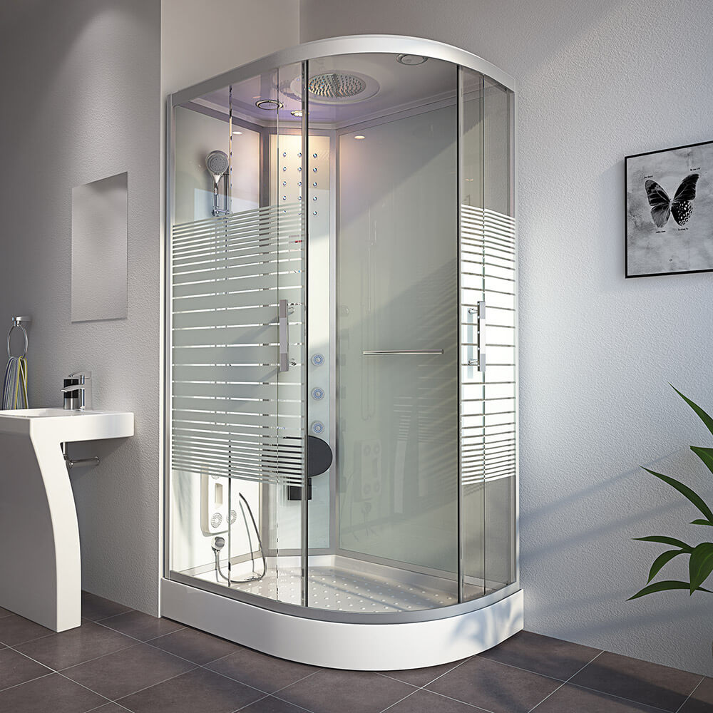 Home Deluxe Duschkabine WHITE PEARL