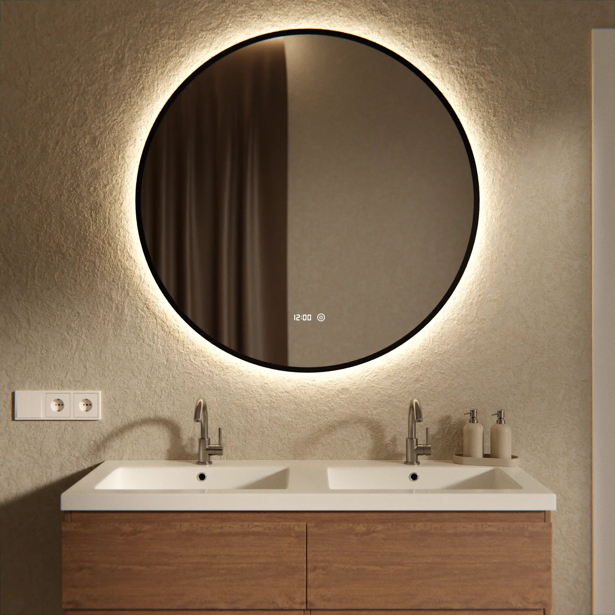 Mirlux Badezimmerspiegel – Rund – 100cm