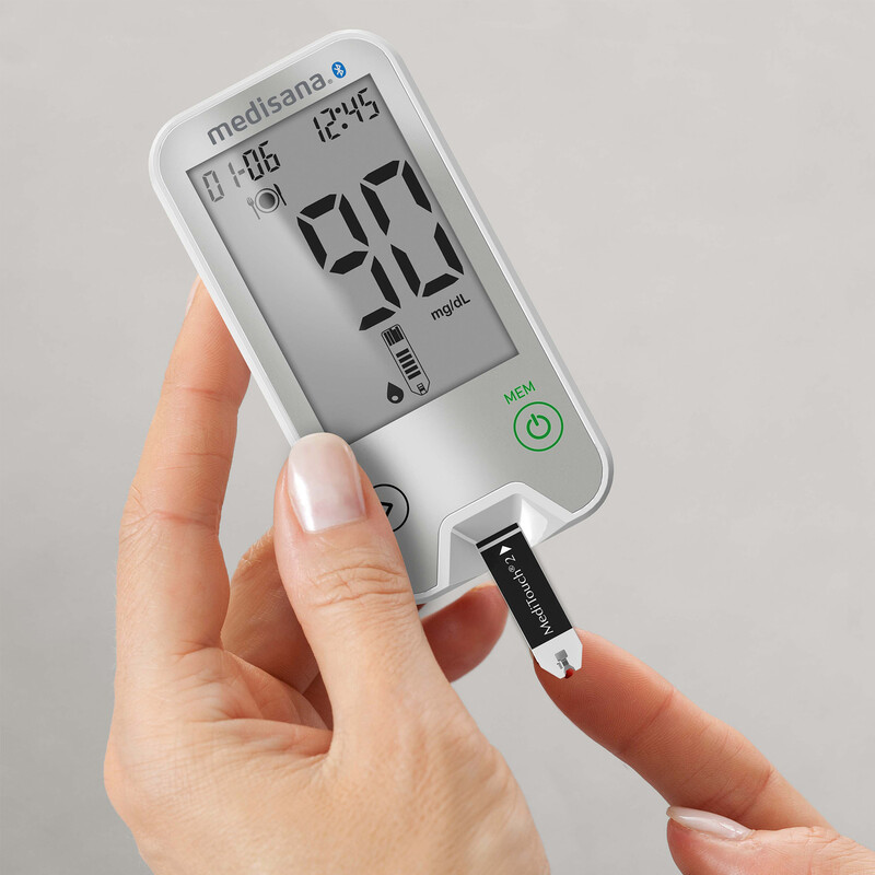 Medisana Blutzucker-Messgerät MediTouch 2 Dual: Umschaltbar mg/dL/mmol/L