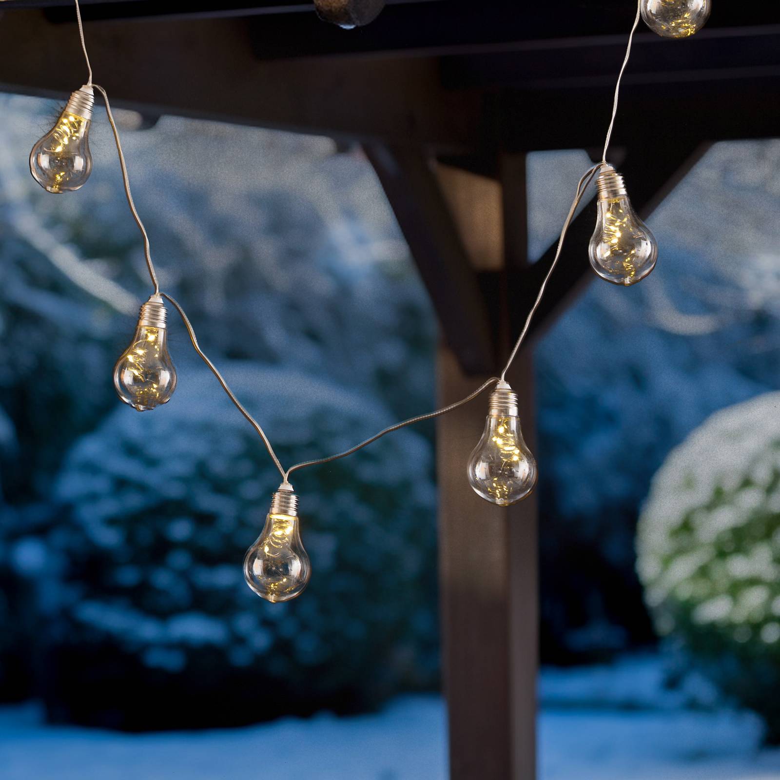 Lindby LED-Solar-Lichterkette Lampini