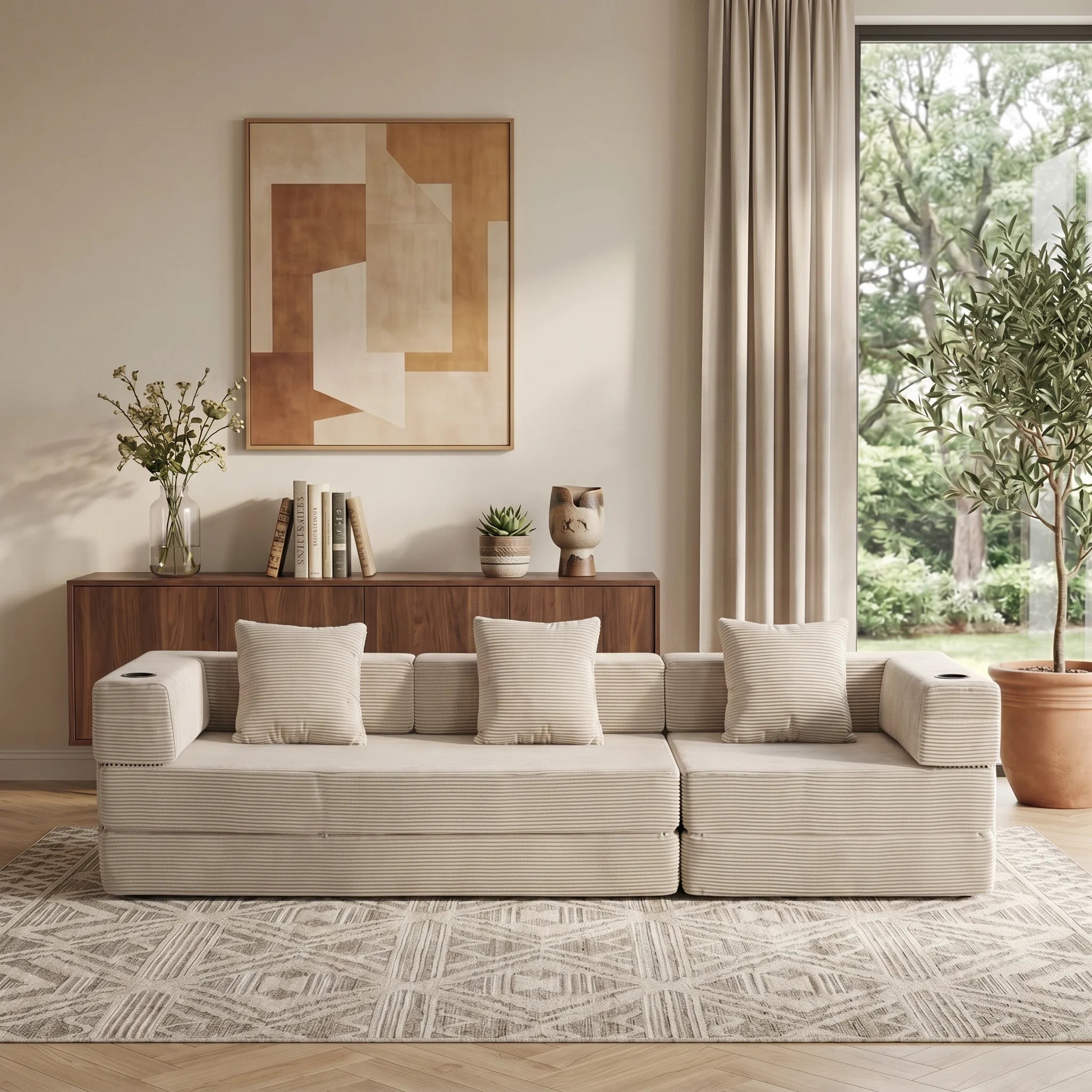Welax DE Atlas 2-Sitzer Komprimiertes Modulares Sofa