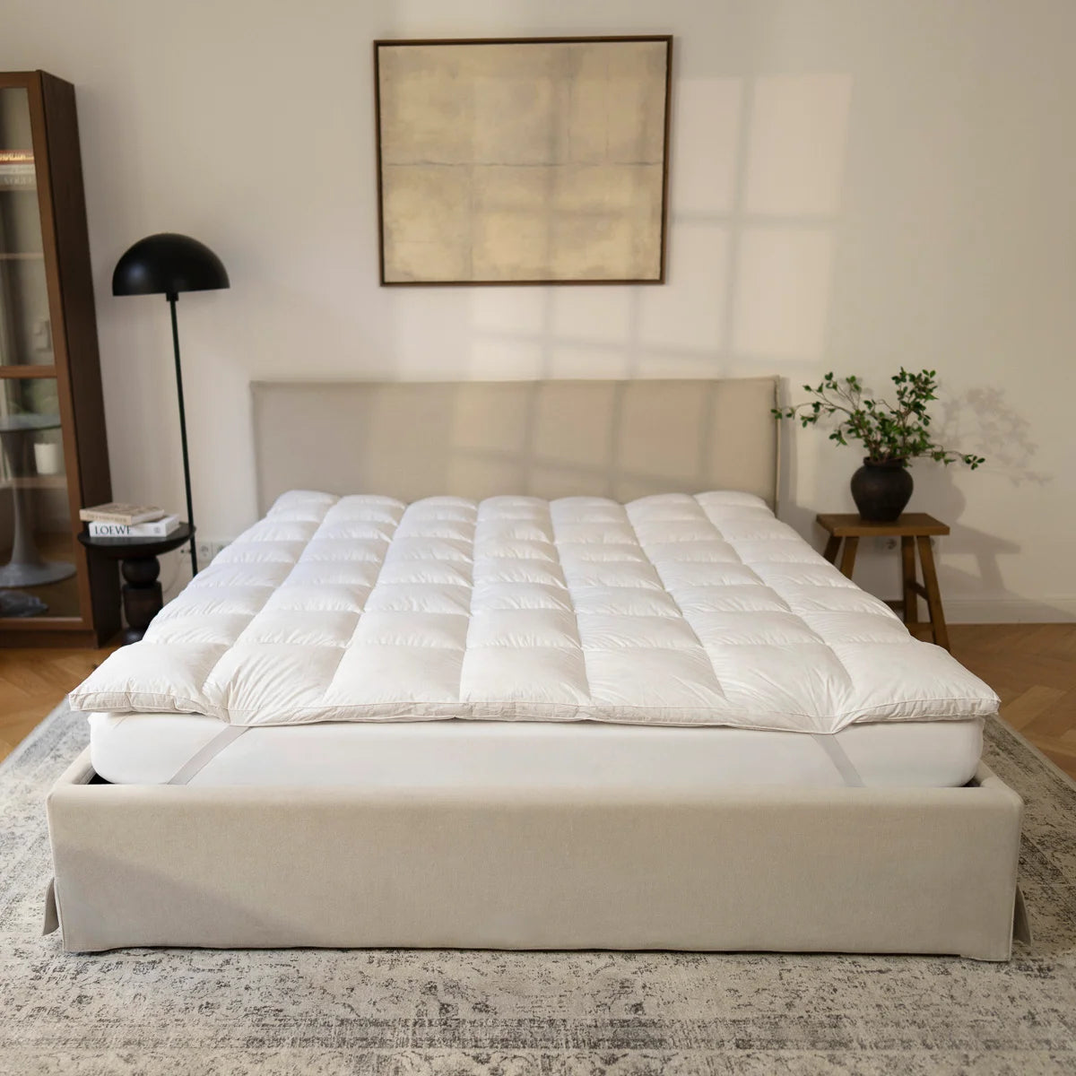LuxeCosy Daunen Topper – 120 x 200 cm
