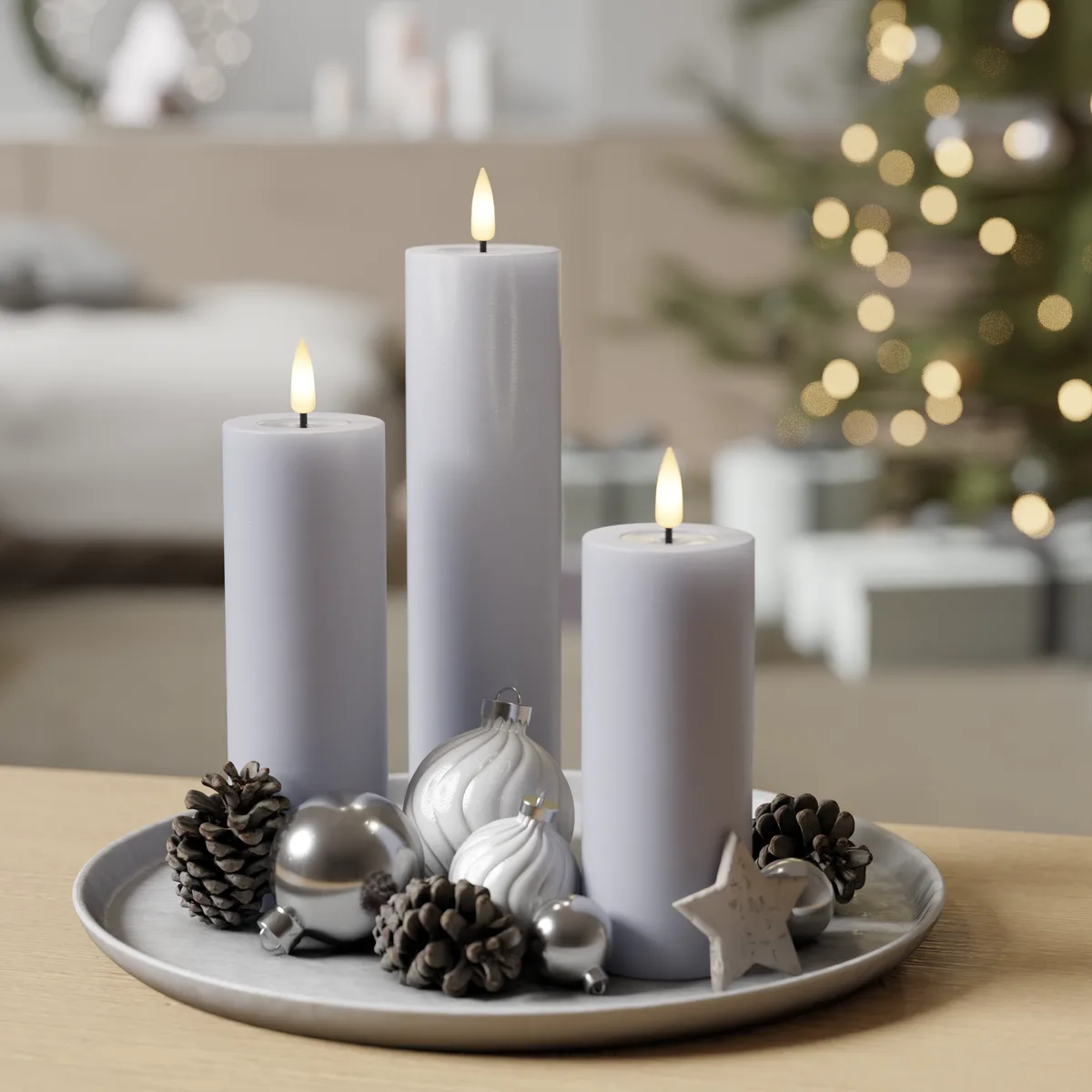 Deluxe Homeart LED-Blockkerzen