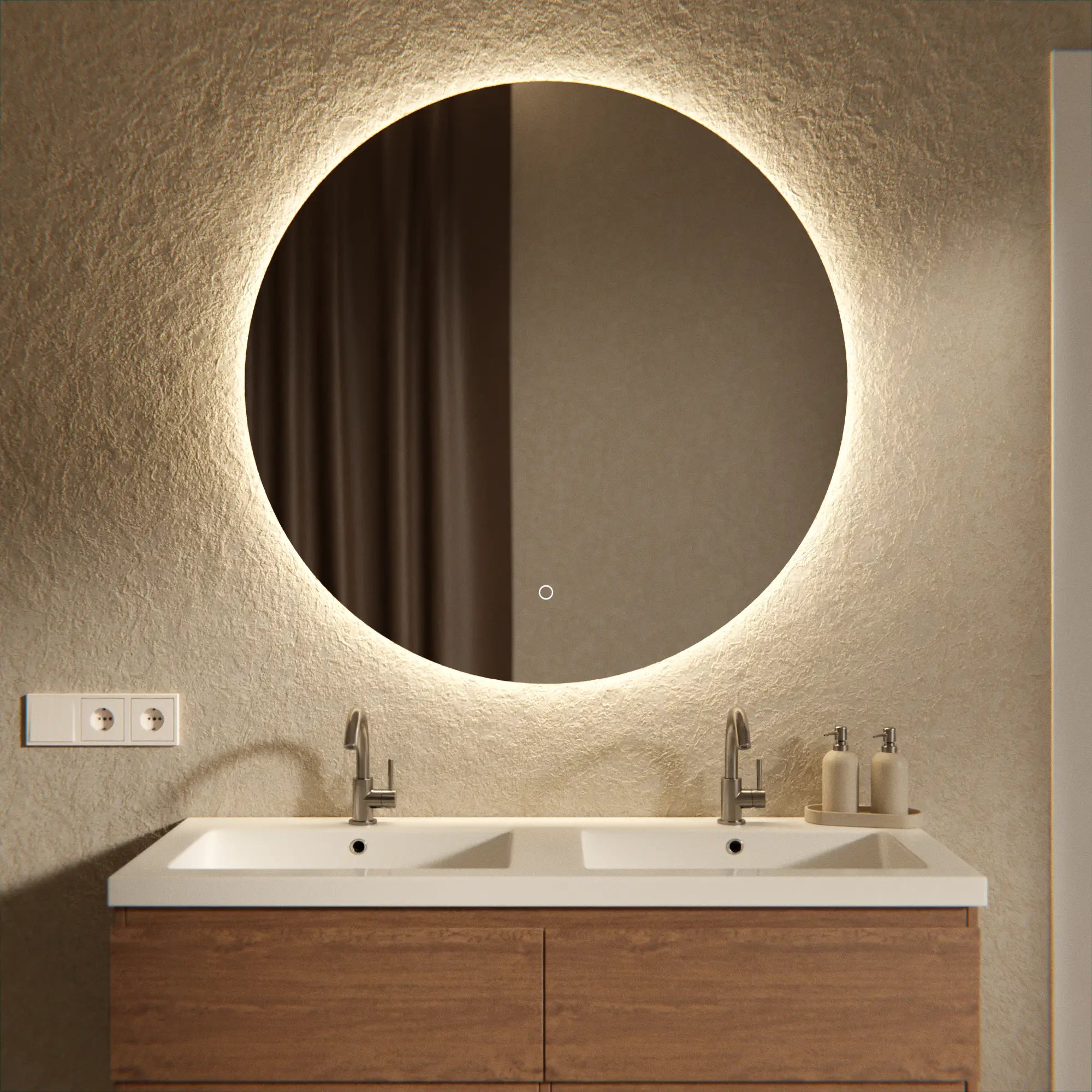 Mirlux Badezimmerspiegel – Rund – 100cm