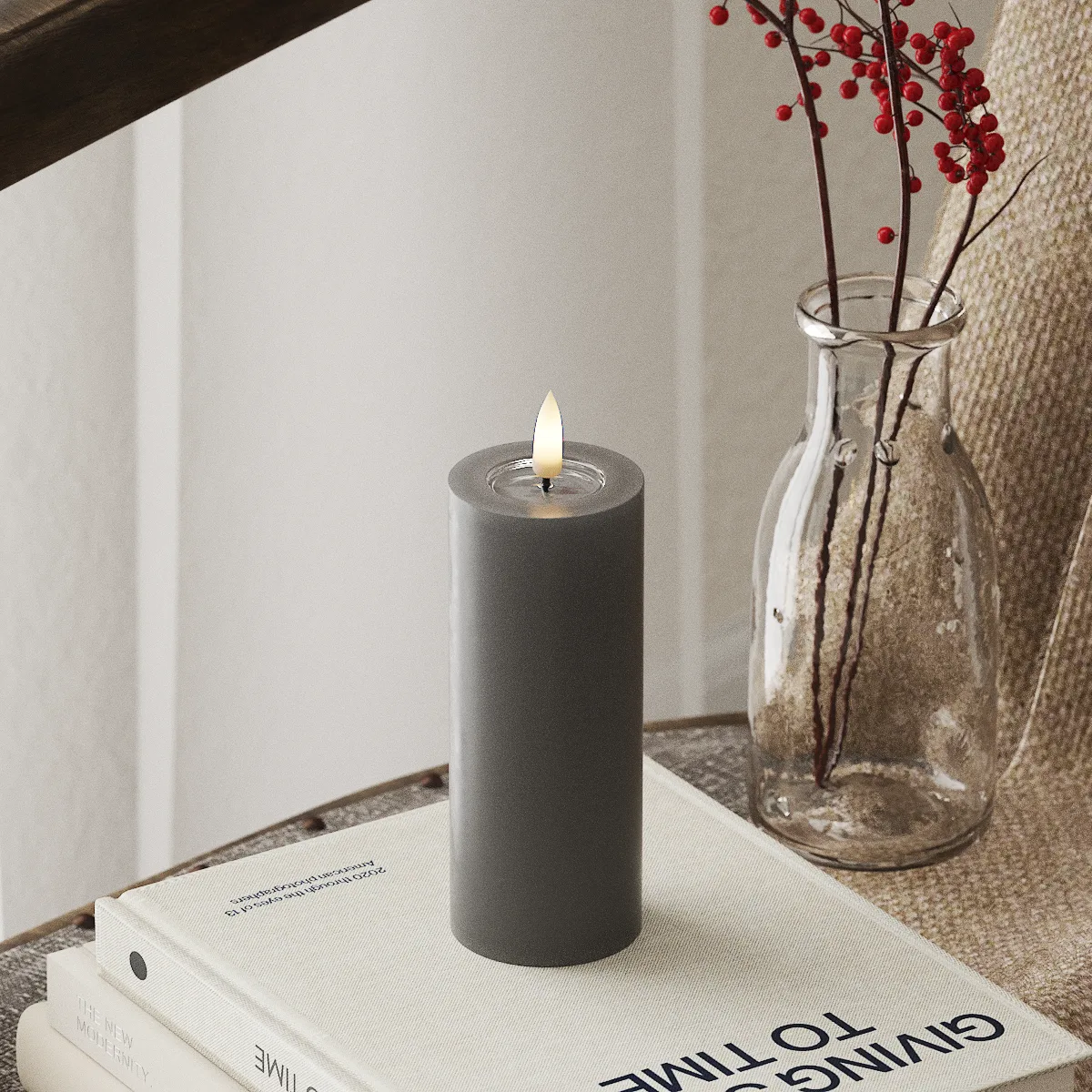 Deluxe Homeart LED-Blockkerzen Ø 5 cm