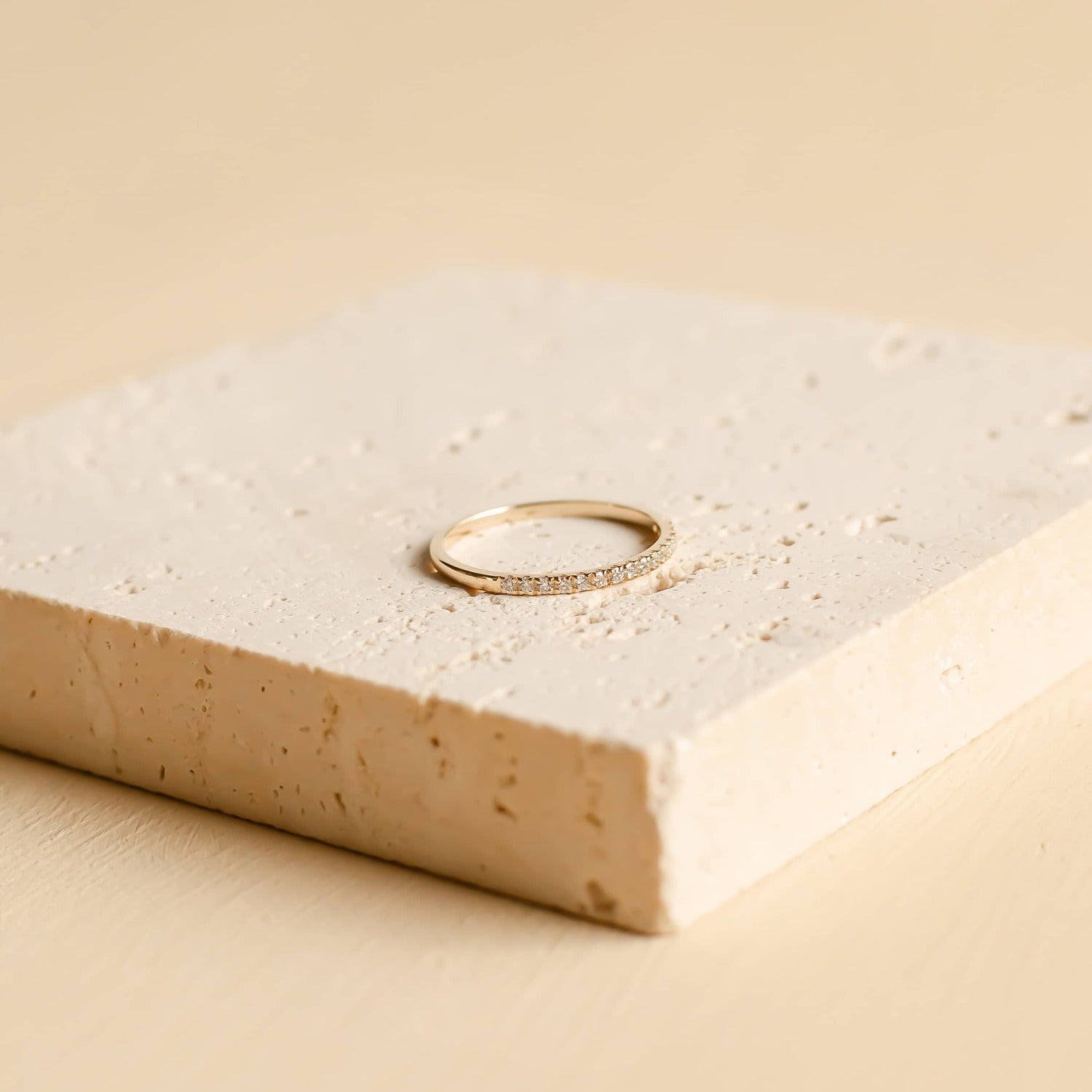 Hey Happiness Eternity Diamond Ring 14K Gold