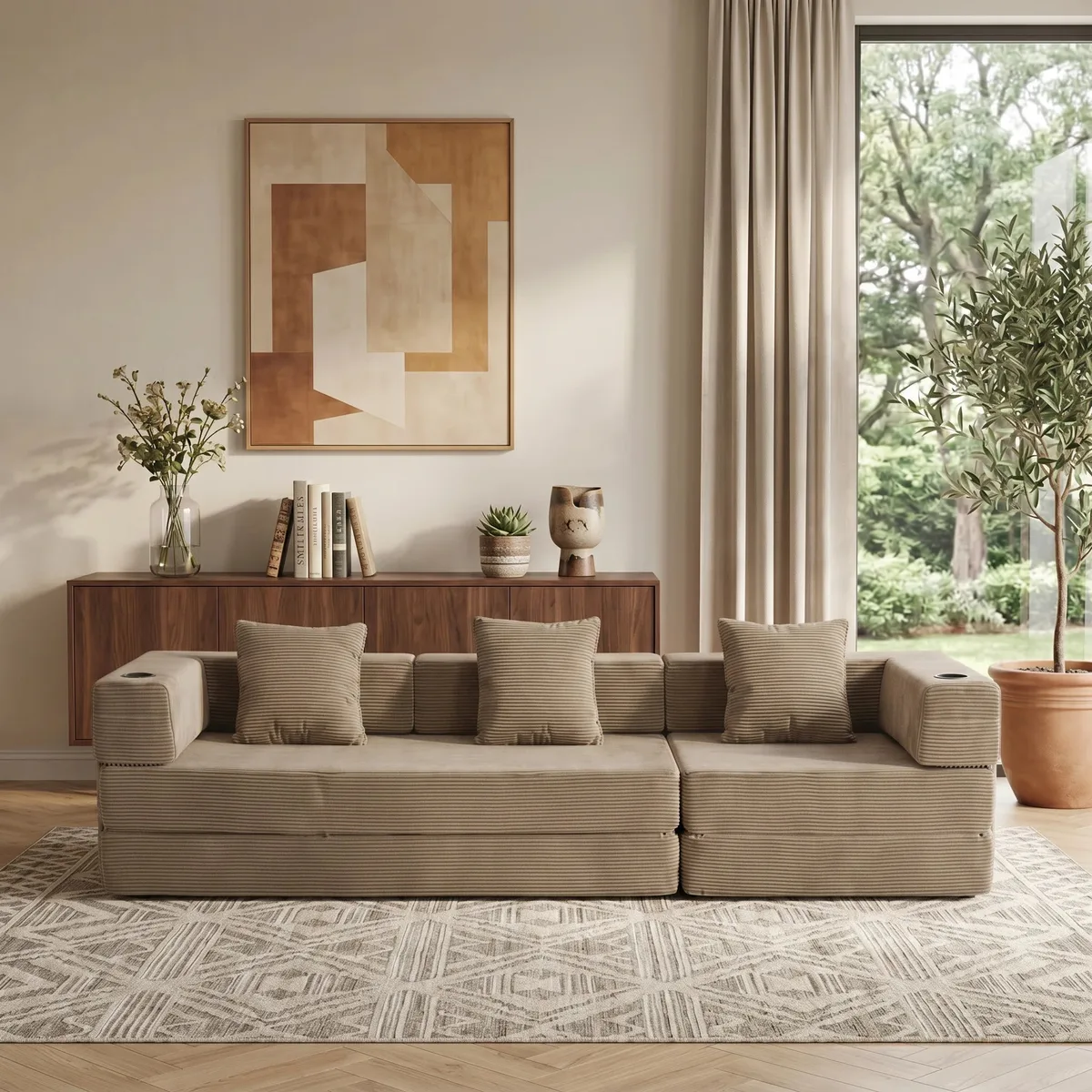 Welax DE Atlas 2-Sitzer Komprimiertes Modulares Sofa
