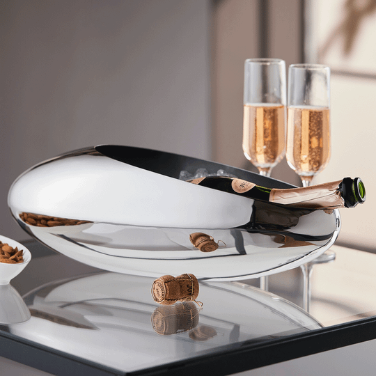 Champagnerkühler und Schale Cocoon