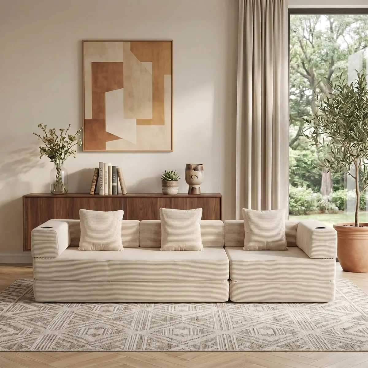 Welax DE Atlas 3-Sitzer Komprimiertes Modulares Sofa