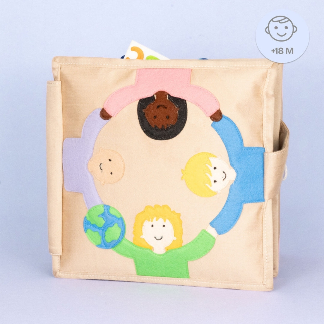 Jolly Designs Montessori Kleinkind – Beschäftigungsbuch nach Montessori ab 18 Monaten