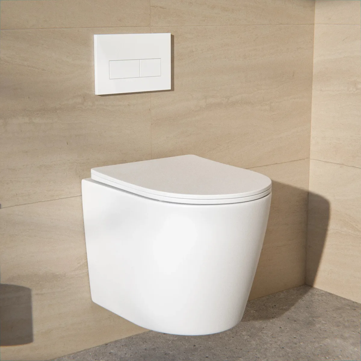 Mirlux Hängendes WC Varo – Randlos – Soft-Close-Sitz